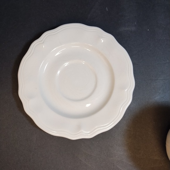 Set of 4 Federalist Ironstone Cup & Saucer‎ Scalloped Edge 4238 Japan 3" Vintage - Picture 10 of 16